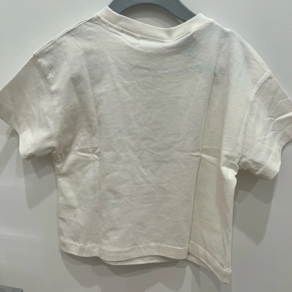 Zara White Tee with Mickey & Minnie Red Heart - Picture 7 of 8